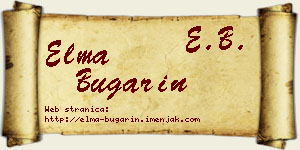 Elma Bugarin vizit kartica